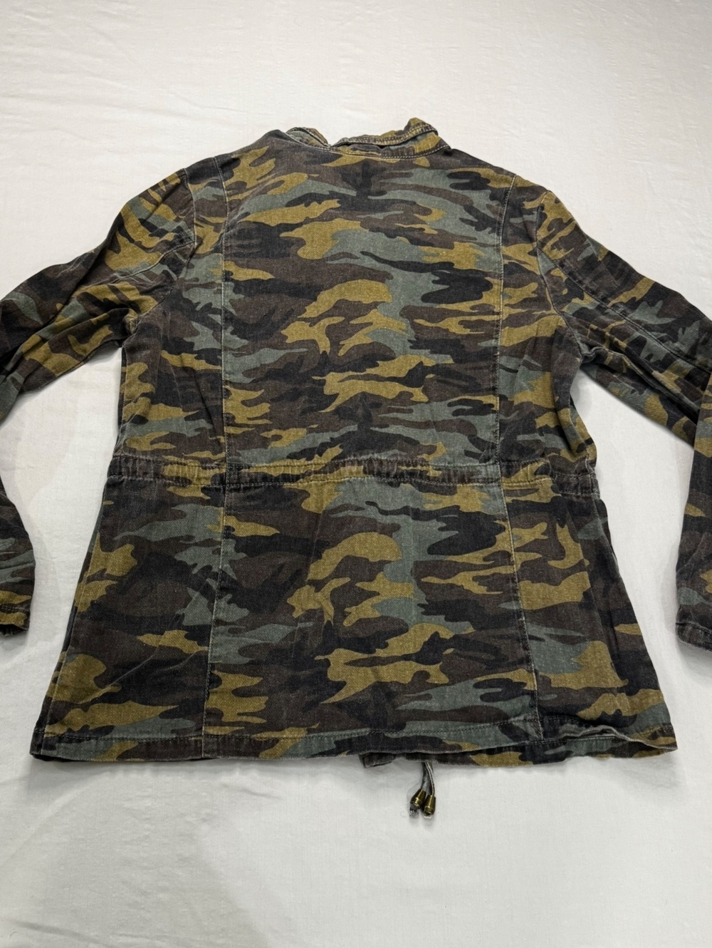 Versona Women S Camo Utility Jacket Embroidered Roses Military Cargo Safari Y2K - Picture 7 of 7